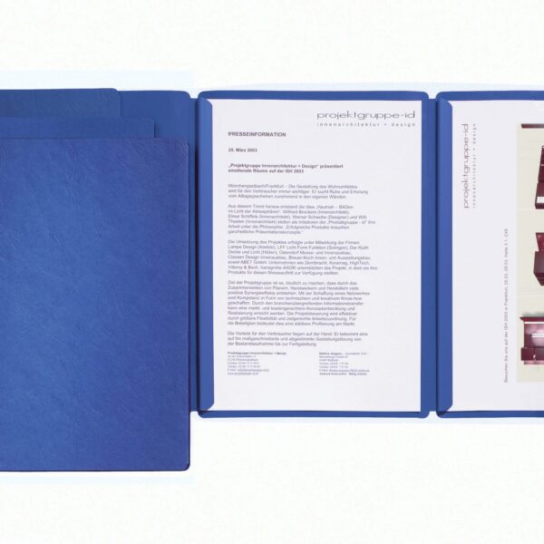 PAGNA Präsentationsmappe 2200302 blau