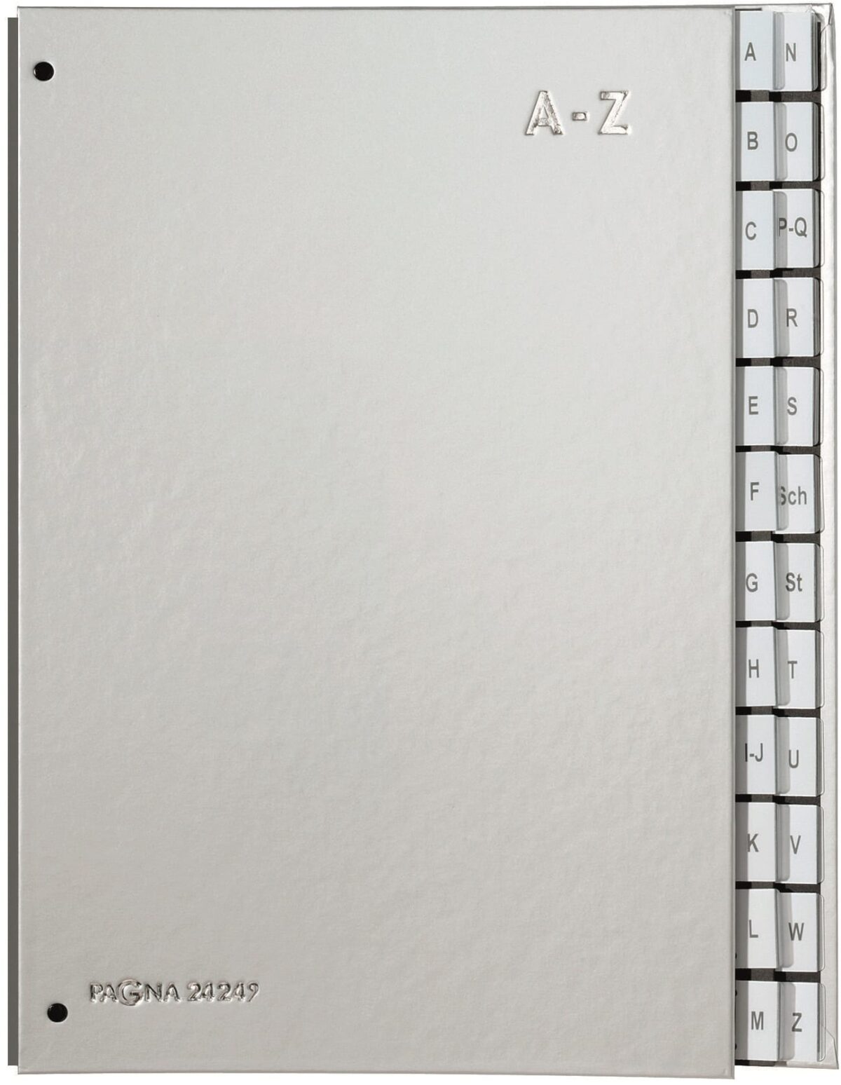 PAGNA Pultordner Color A4 24249-14 silber A-Z – Hochwertig & günstig bei ShopDeca