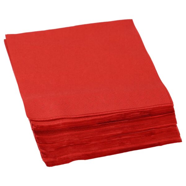 PAPSTAR Servietten 33x33cm 1506.33546 3-lagig, rot, 50 Stk.
