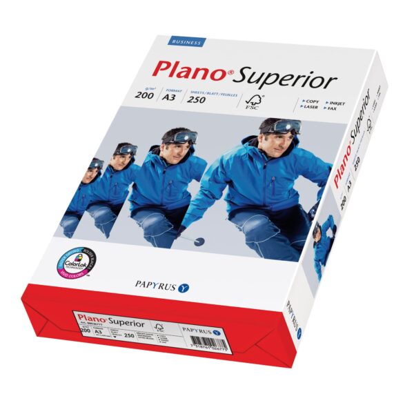 PAPYRUS Kopierpapier Plano Superior A3 88027689 weiss, 200g BB FSC 250 Blatt