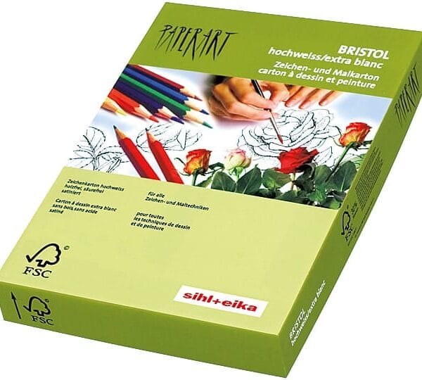 PAPYRUS Karton Bristol A4 88077845 180g, weiss 250 Blatt