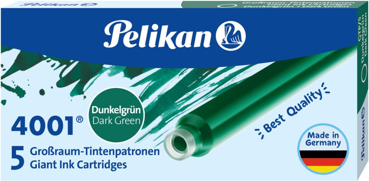 PELIKAN Tintenpatronen GTP/5 300070 grün 5 Stück – Hochwertig & günstig bei ShopDeca