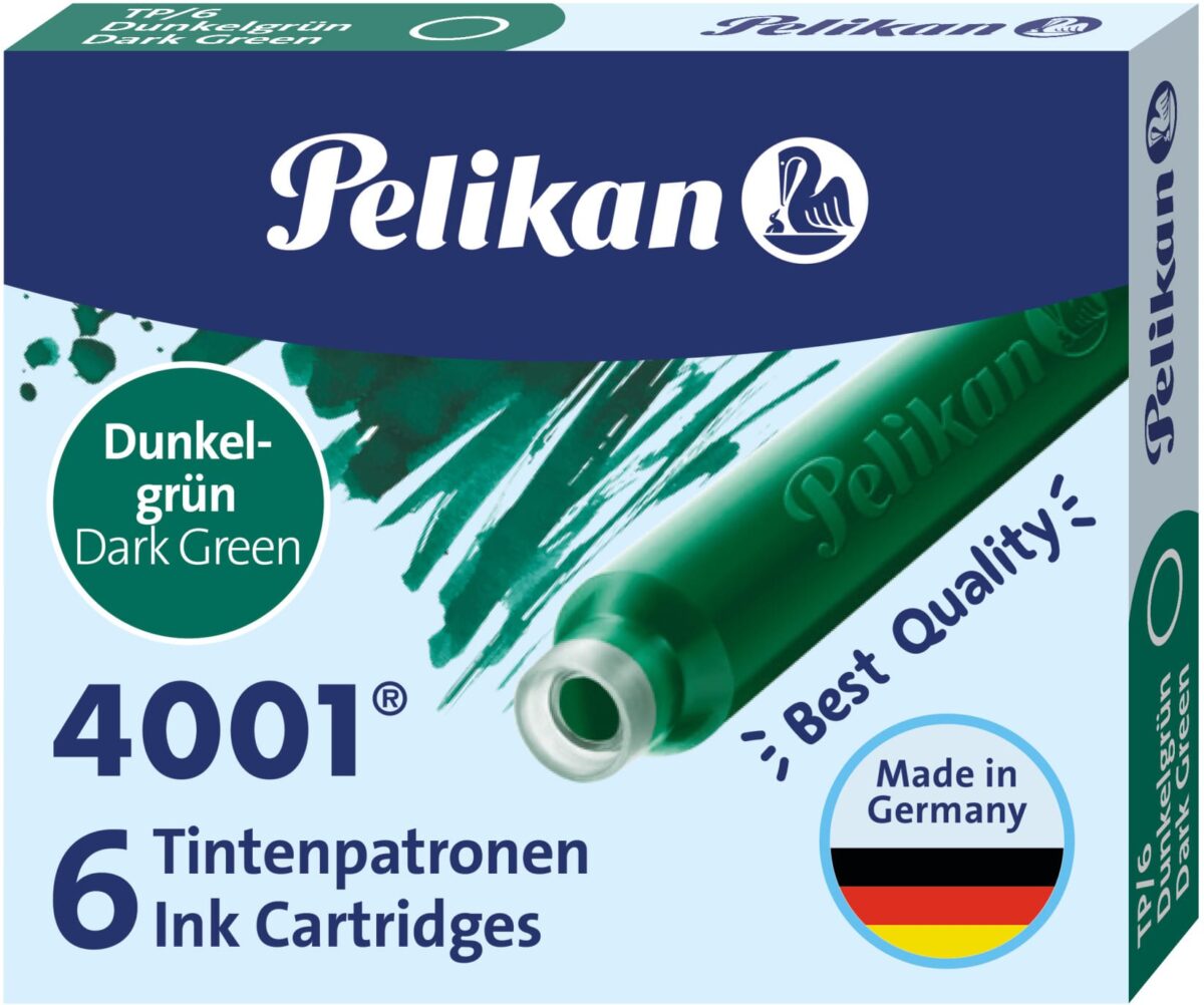 PELIKAN Tintenpatronen TP/6 300087 grün 6 Stück – Hochwertig & günstig bei ShopDeca