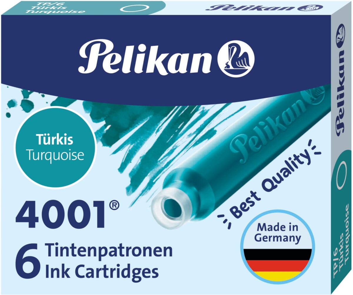 PELIKAN Tinte 4001 TP/6 301705 türkis 6 Stück – Hochwertig & günstig bei ShopDeca
