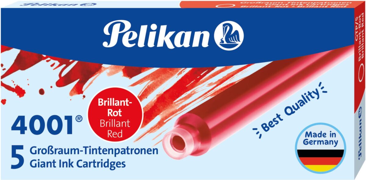 PELIKAN Tinte 4001 GTP/5 310623 brillantrot 5 Stück – Hochwertig & günstig bei ShopDeca