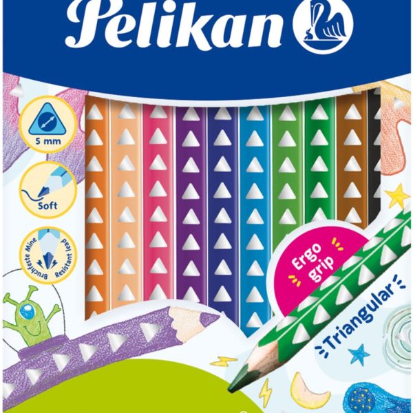 PELIKAN Buntstifte dick Silverino 700627 12 Farben