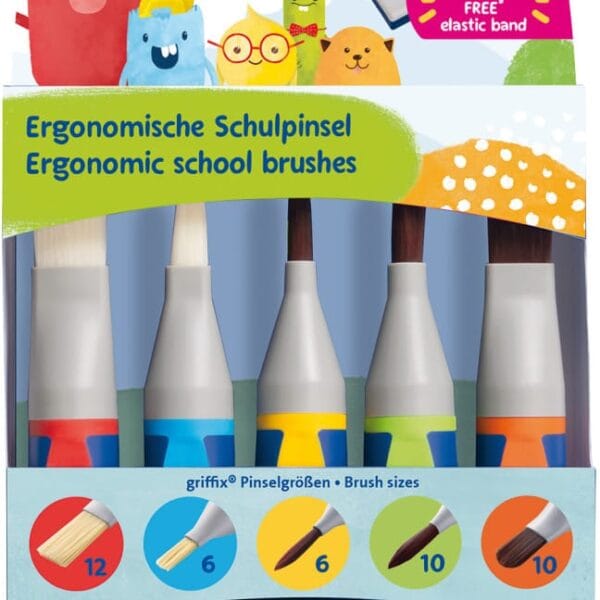 PELIKAN Pinselset Griffix 700733 5-teilig 5 Farben