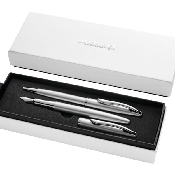 PELIKAN Füllhalter&Kugelschreiber 821919 Jazz Noble Elegance Silber