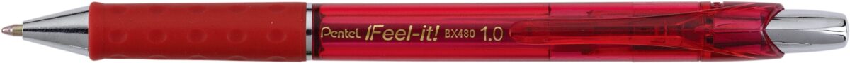 PENTEL Kugelschreiber Feel-it 1mm BX480-B rot – Hochwertig & günstig bei ShopDeca