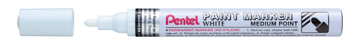 PENTEL Paint Marker 2,5mm MMP10-W weiss – Hochwertig & günstig bei ShopDeca