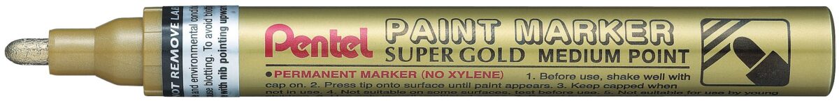 PENTEL Paint Marker 2,5mm MMP10X gold – Hochwertig & günstig bei ShopDeca