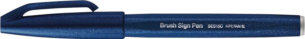 PENTEL Brush Sign Pen SES15C-CA stahlblau – Hochwertig & günstig bei ShopDeca