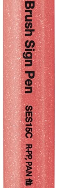 PENTEL Brush Sign Pen SES15C-FBX Fluo rot