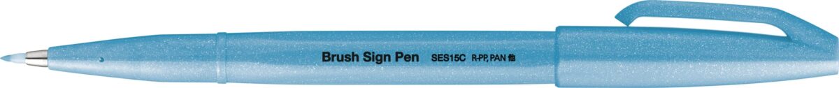 PENTEL Brush Sign Pen SES15C-FSX Fluo hellblau – Hochwertig & günstig bei ShopDeca