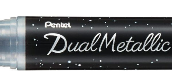 PENTEL Brushpen Dual Metallic XGFH-DA schwarz