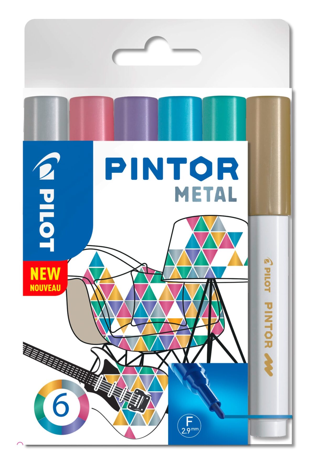 PILOT Marker Set Pintor 1.0mm S6/0517443 6 Farben metallic – Hochwertig & günstig bei ShopDeca