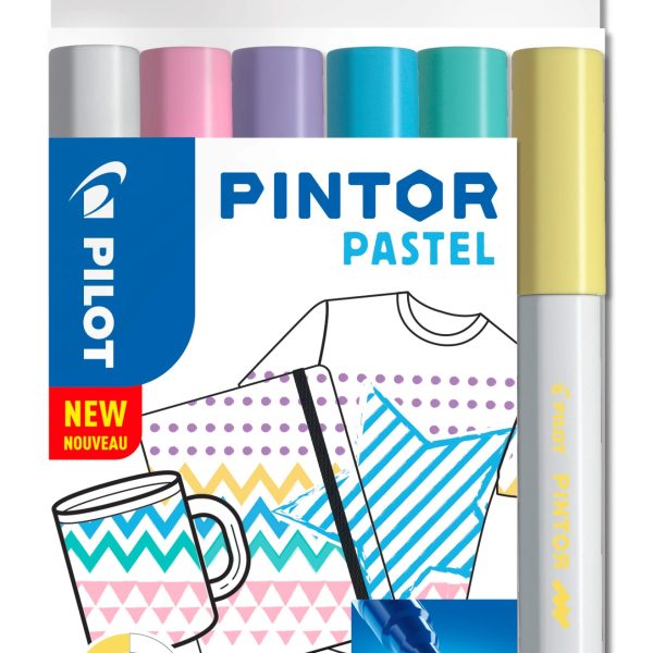 PILOT Marker Set Pintor F 1.0mm S6/0517467 6 Farben pastel
