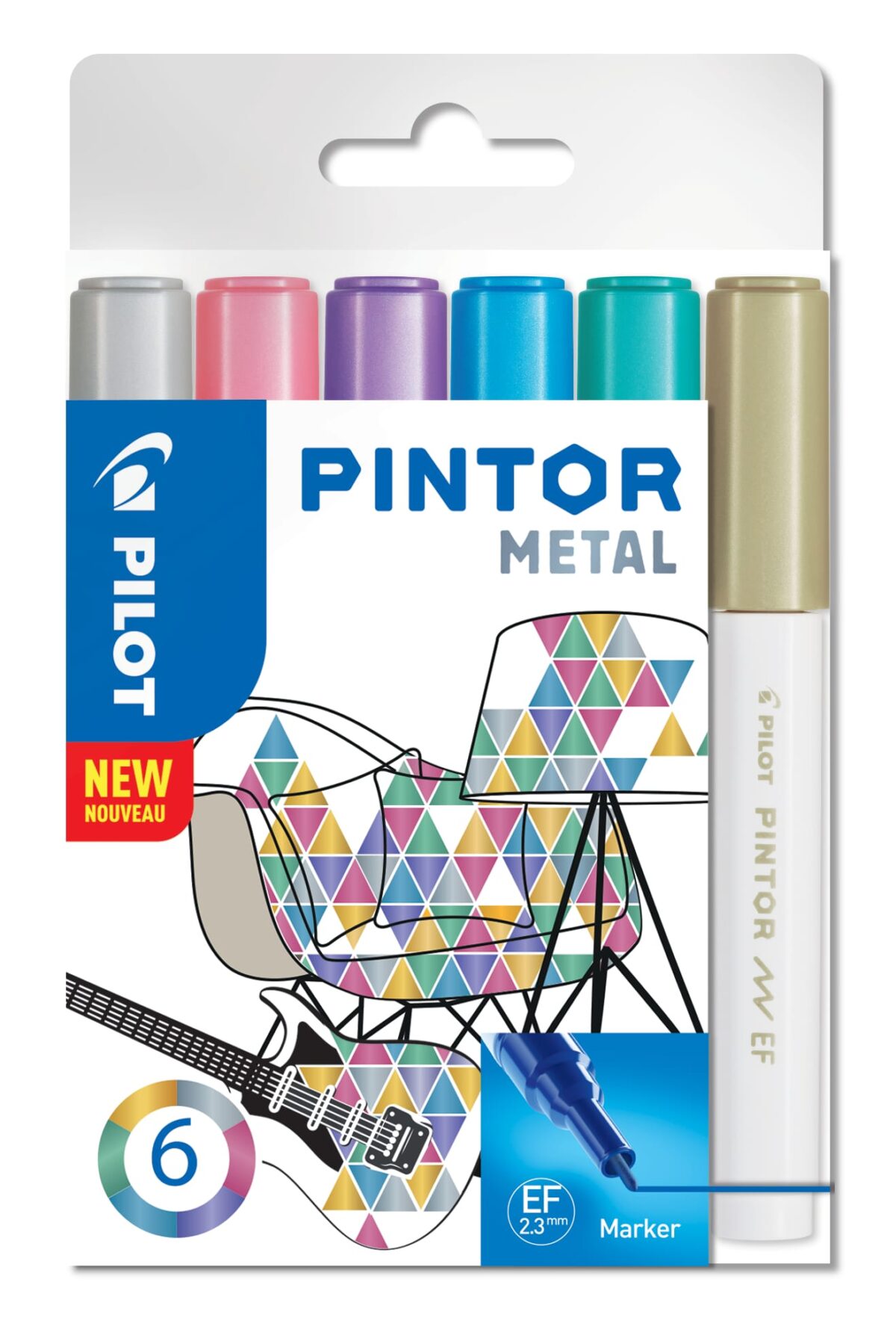 PILOT Marker Set Pintor EF S6/0537489 6 Farben metallic – Hochwertig & günstig bei ShopDeca