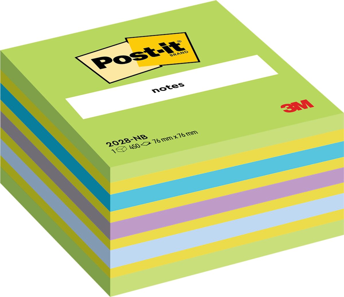 POST-IT Würfel 76x76mm 2028-NB blau/grün, 450 Blatt – Hochwertig & günstig bei ShopDeca