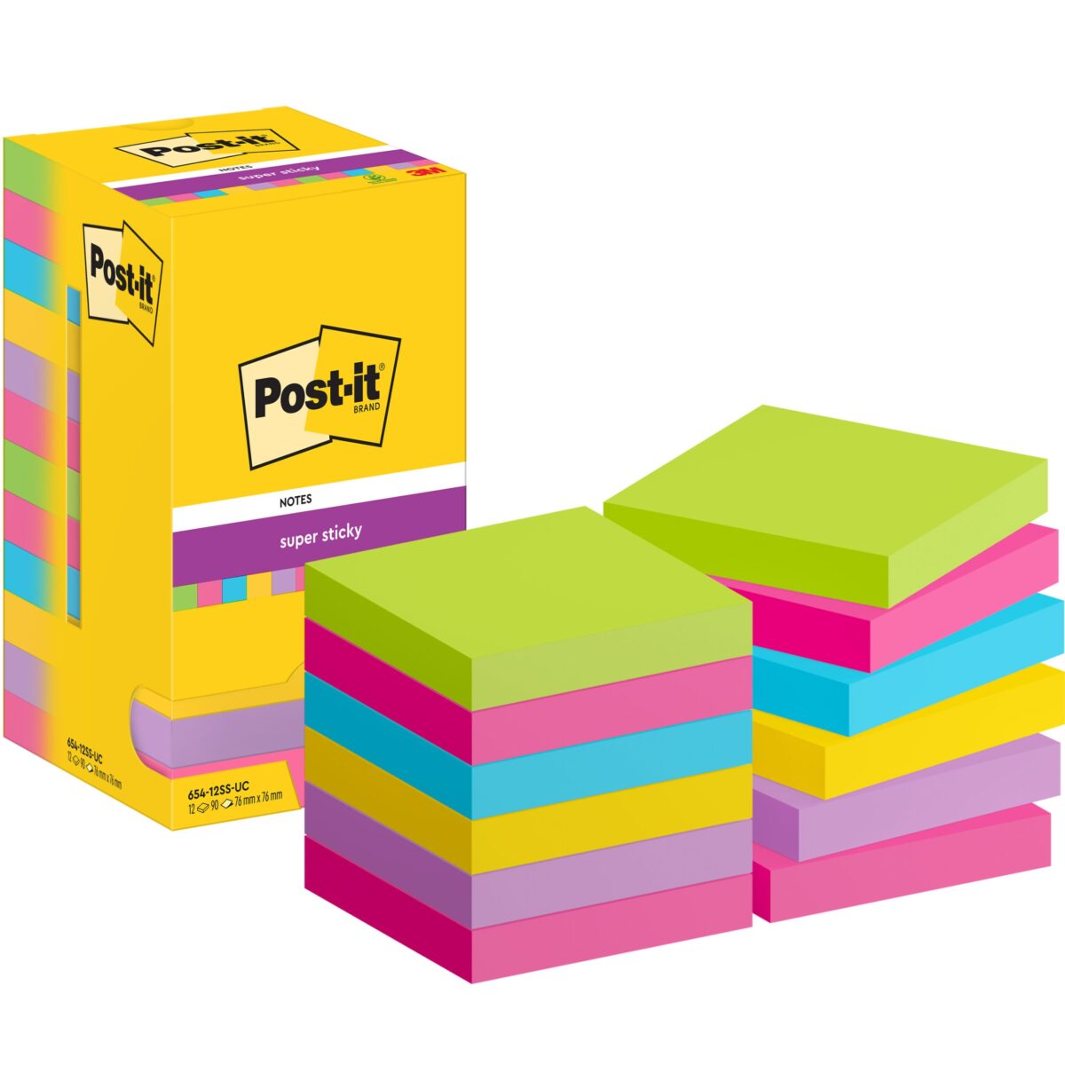 POST-IT Notes Poptimistic 51x38mm 653-12-POP 4-farbig 12x100 Blatt – Hochwertig & günstig bei ShopDeca
