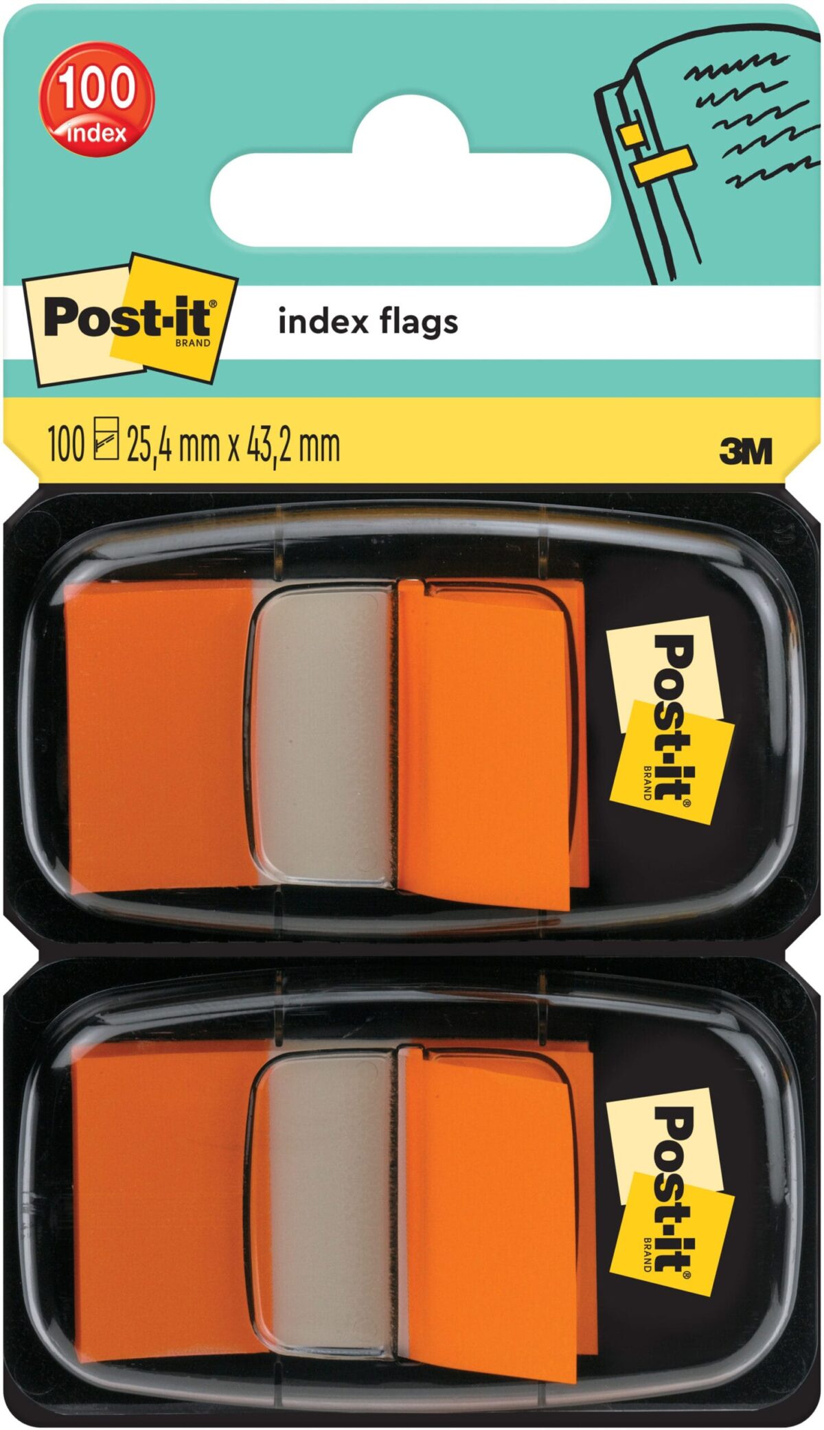 POST-IT Index 2er Set 25,4x43,2mm 680-O2 orange 2x50 Stück – Hochwertig & günstig bei ShopDeca