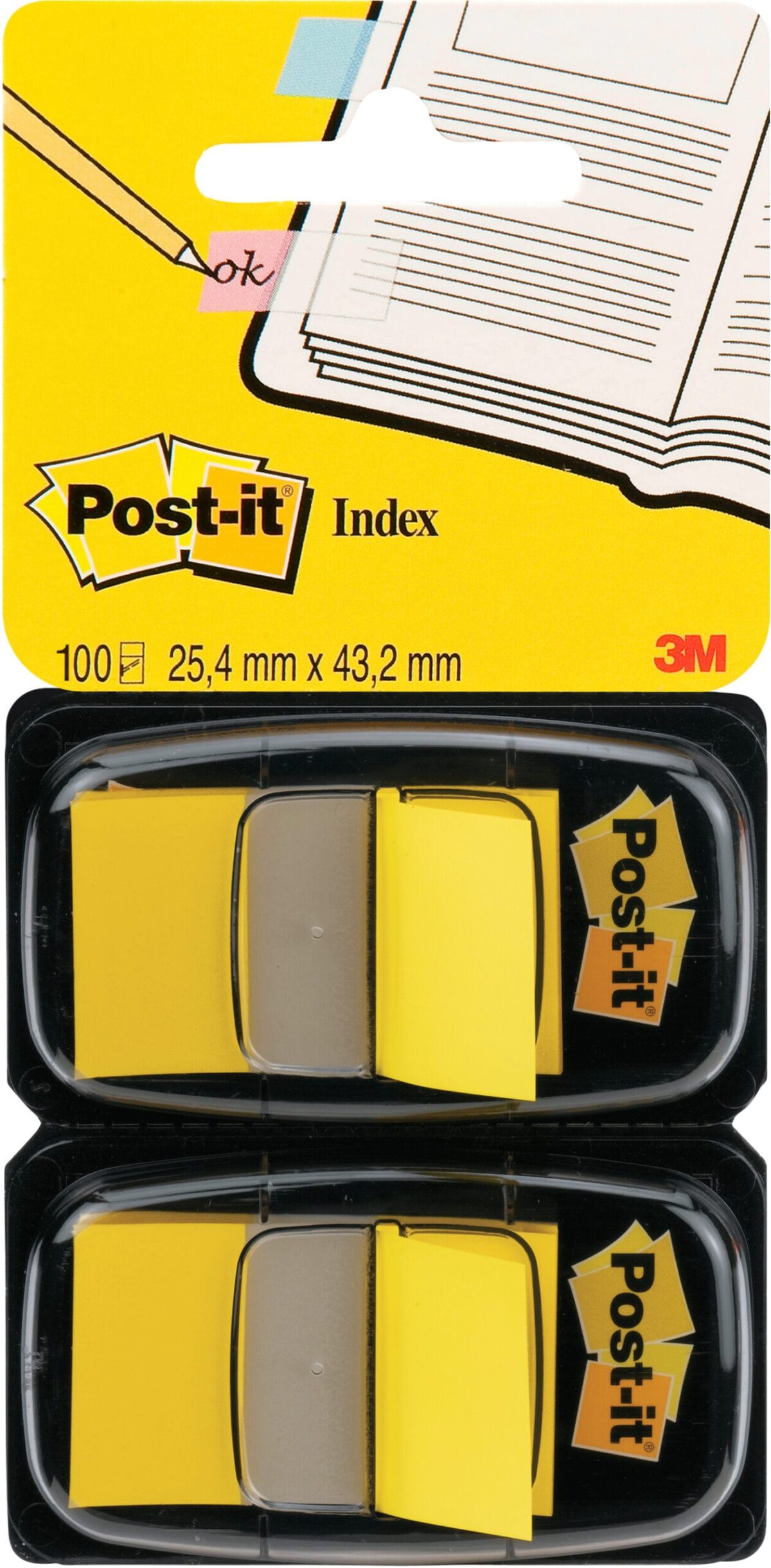 POST-IT Index Tabs 25,4x43,2mm 680-Y2 gelb/50 Tabs 2 Stück – Hochwertig & günstig bei ShopDeca