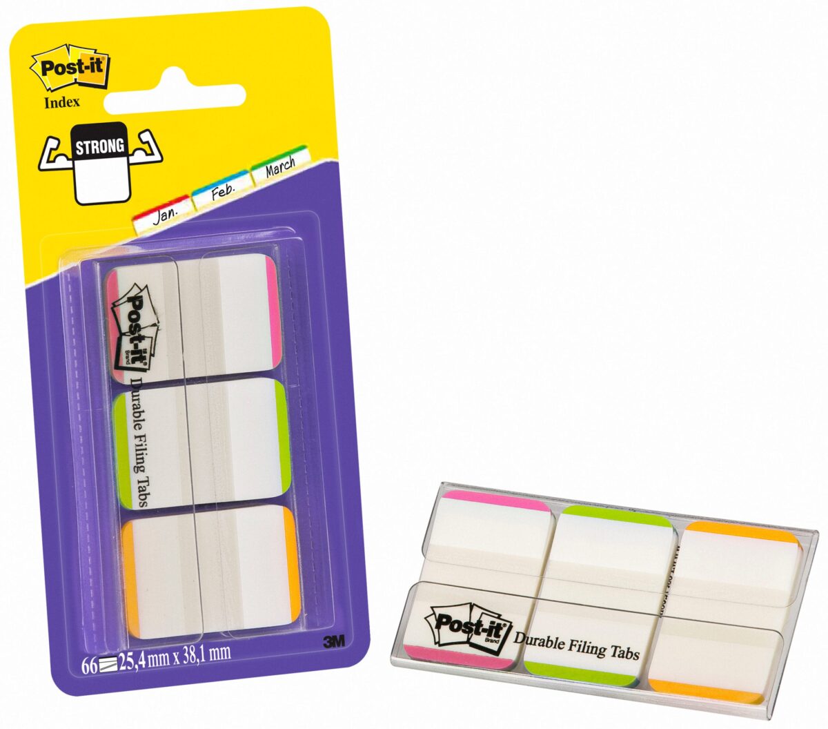 POST-IT Index STRONG Disp. 25,4x38mm 686L-PGO lila,grün,orange 3 Stück – Hochwertig & günstig bei ShopDeca