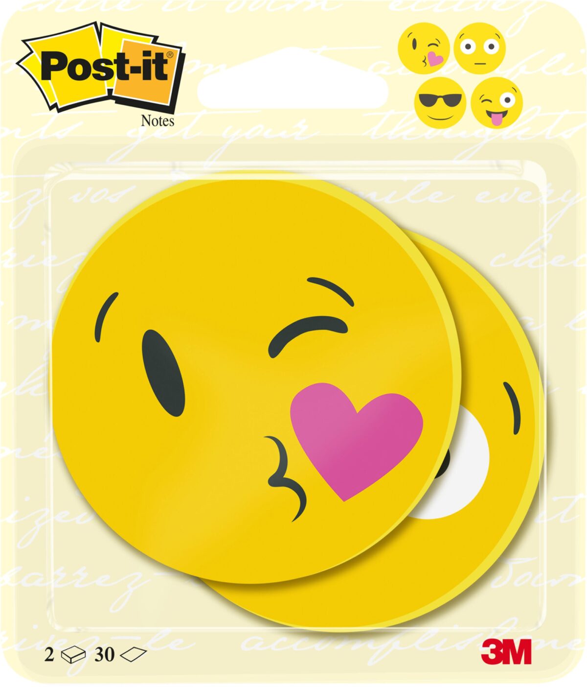 POST-IT Notes Gesicht 70x70mm BC-2030-EMO-EU gelb 2x30 Blatt – Hochwertig & günstig bei ShopDeca