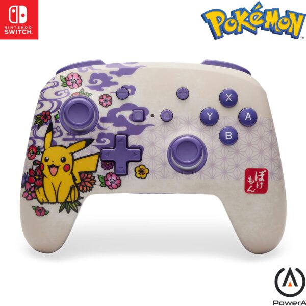 POWER A Enhanced Wireless Ctrl. NSGP0324-01 NSW, Pikachu Blossom