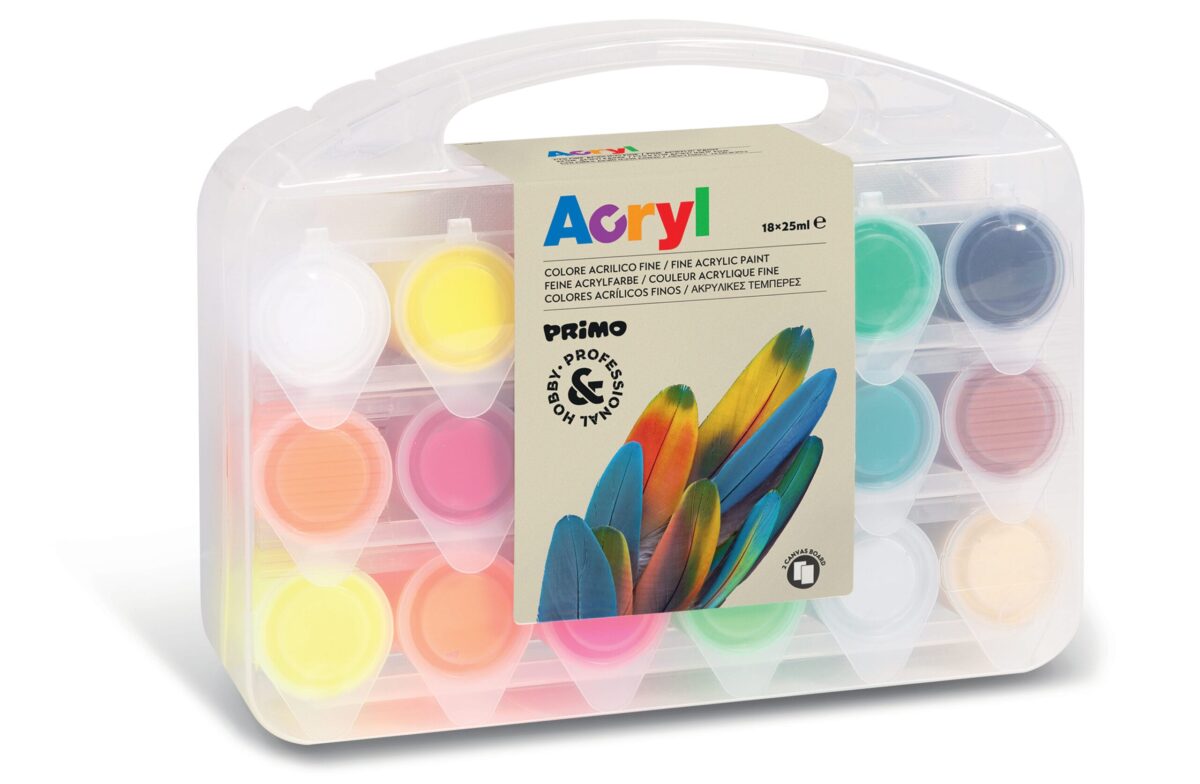 PRIMO Acrylfarbe 25ml 004095 ass. 18 Stück – Hochwertig & günstig bei ShopDeca