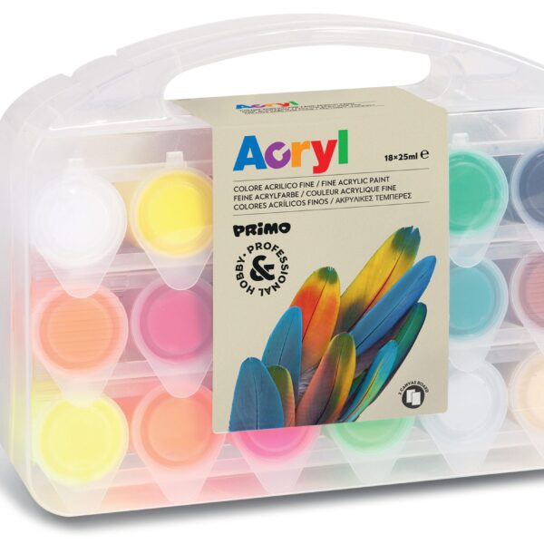 PRIMO Acrylfarbe 25ml 004095 ass. 18 Stück