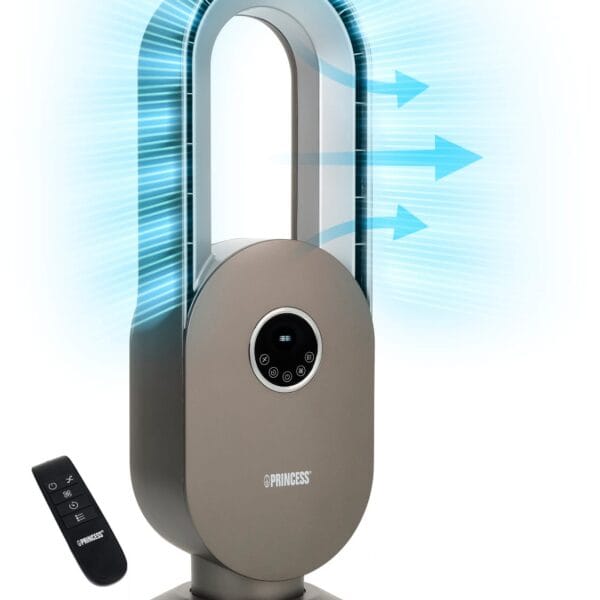 PRINCESS Standventilator 68cm 35150001 silber, flügellos