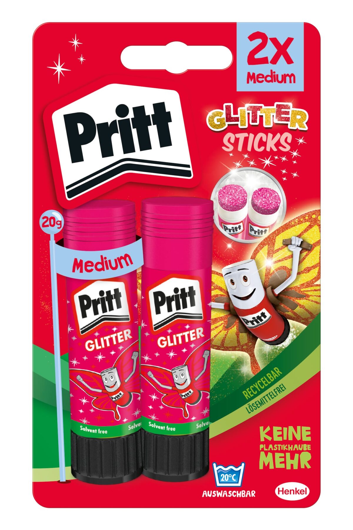 PRITT Klebestift Glitter 2x20g 45-900-244 pink – Hochwertig & günstig bei ShopDeca