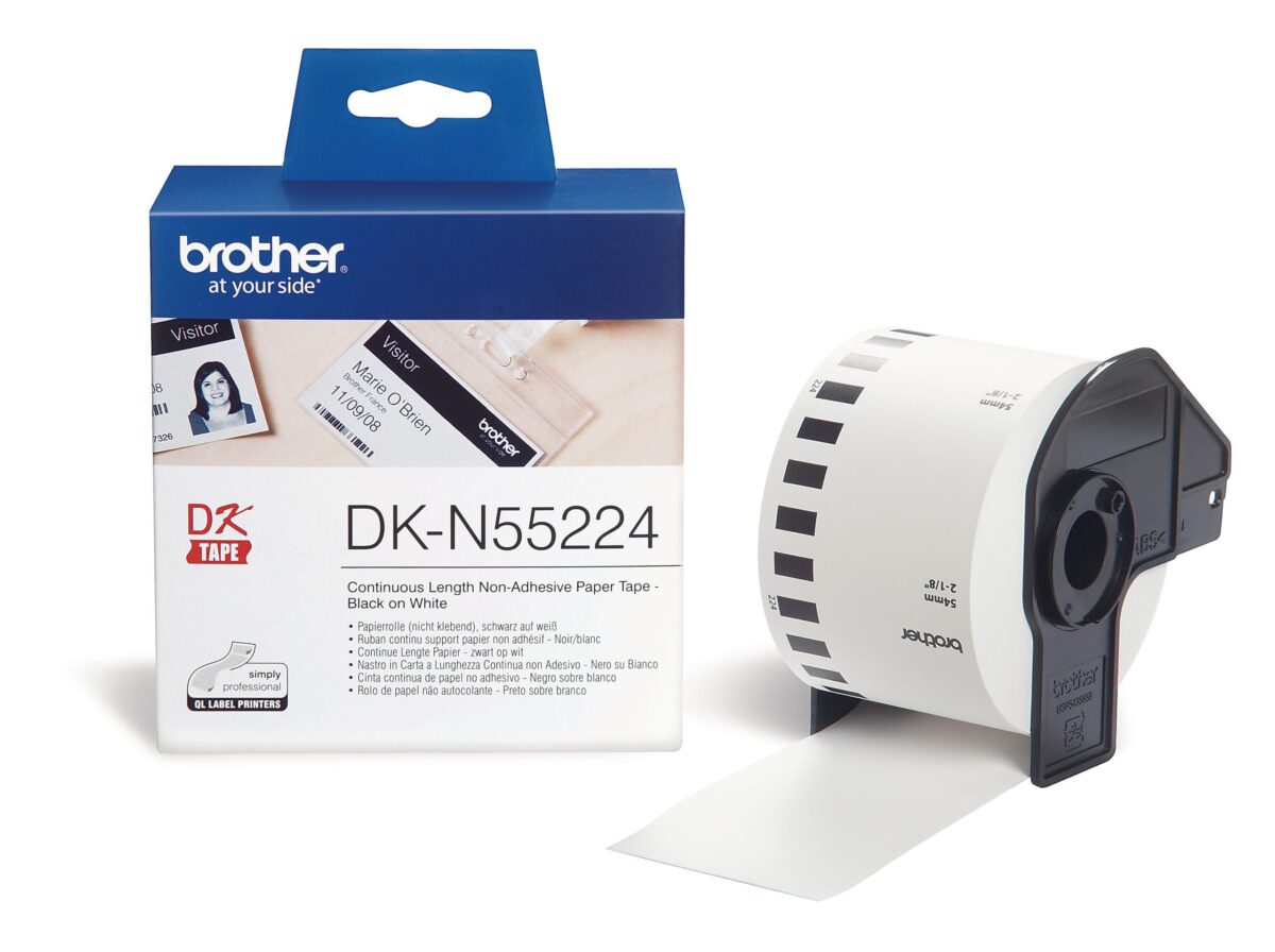 PTOUCH Endlos-Etiketten 54mmx30.48m DK-N55224 QL-1050 weiss – Hochwertig & günstig bei ShopDeca