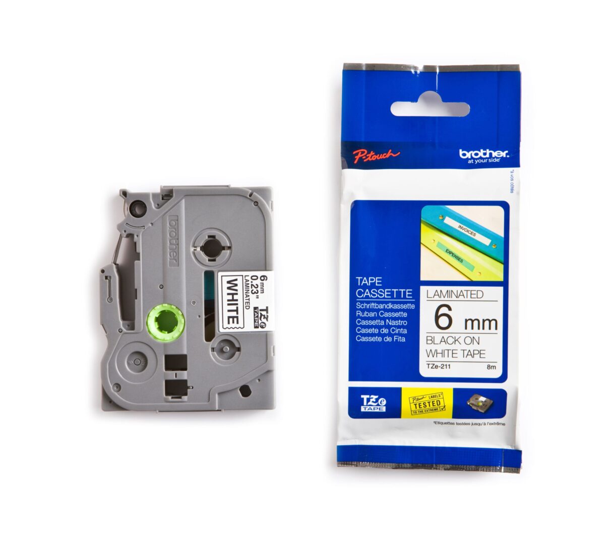 PTOUCH Band, laminiert schwarz/weiss TZe-211 PT-1280VP 6 mm – Hochwertig & günstig bei ShopDeca