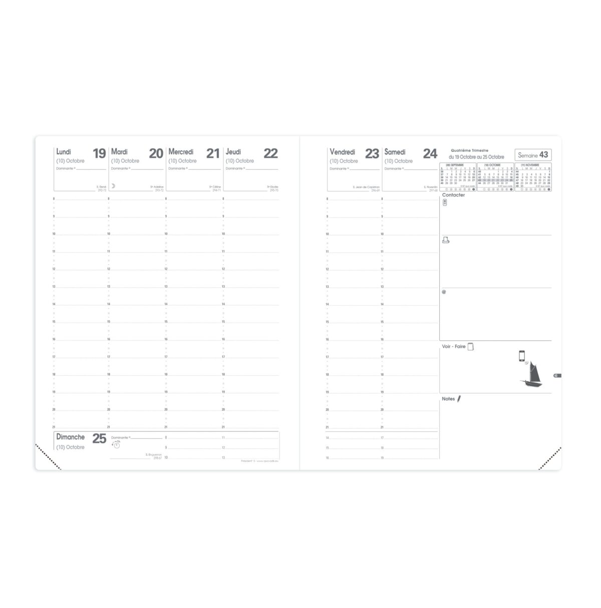 QUO-VADIS Ersatzinhalt Presint FR 2025 016007Q 1W/2S Impala/Club 21x27cm – Hochwertig & günstig bei ShopDeca