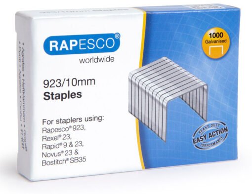 RAPESCO Heftklammern 923/10mm 1237 1000 Stück verzinkt