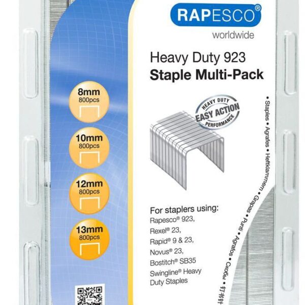 RAPESCO Heftklammern Multipak 923 1246 3200 Stück verzinkt