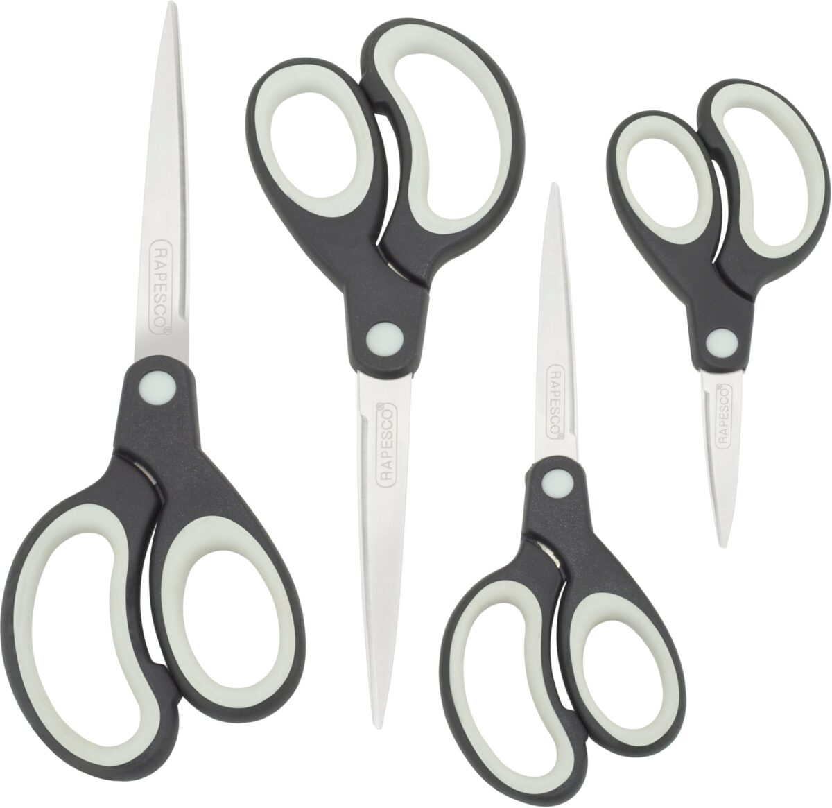 RAPESCO Schere Soft-Grip 1574 4 Stück schwarz/grau – Hochwertig & günstig bei ShopDeca