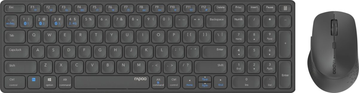 RAPOO 9700M ultraslim deskset 11510 wireless, Dark-Grey – Hochwertig & günstig bei ShopDeca