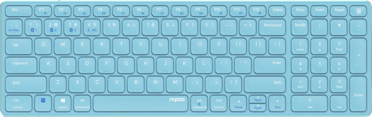 RAPOO E9700M ultraslim keyboard 12135 wireless, Blue – Hochwertig & günstig bei ShopDeca