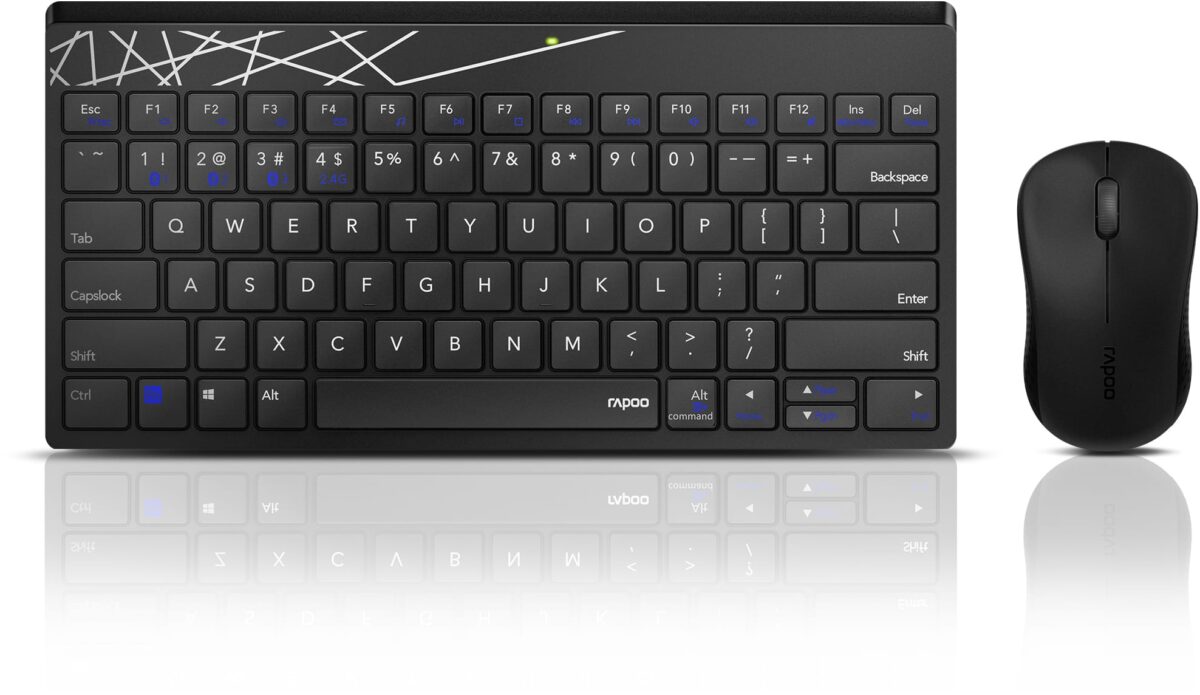 RAPOO 8000M Deskset black-grey 18535 Wireless Multi-Mode – Hochwertig & günstig bei ShopDeca