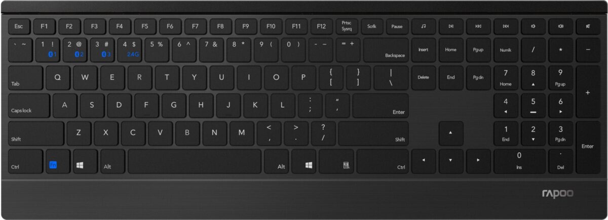 RAPOO 9500M Wireless Deskset Combo 18897 Multimode, black – Hochwertig & günstig bei ShopDeca