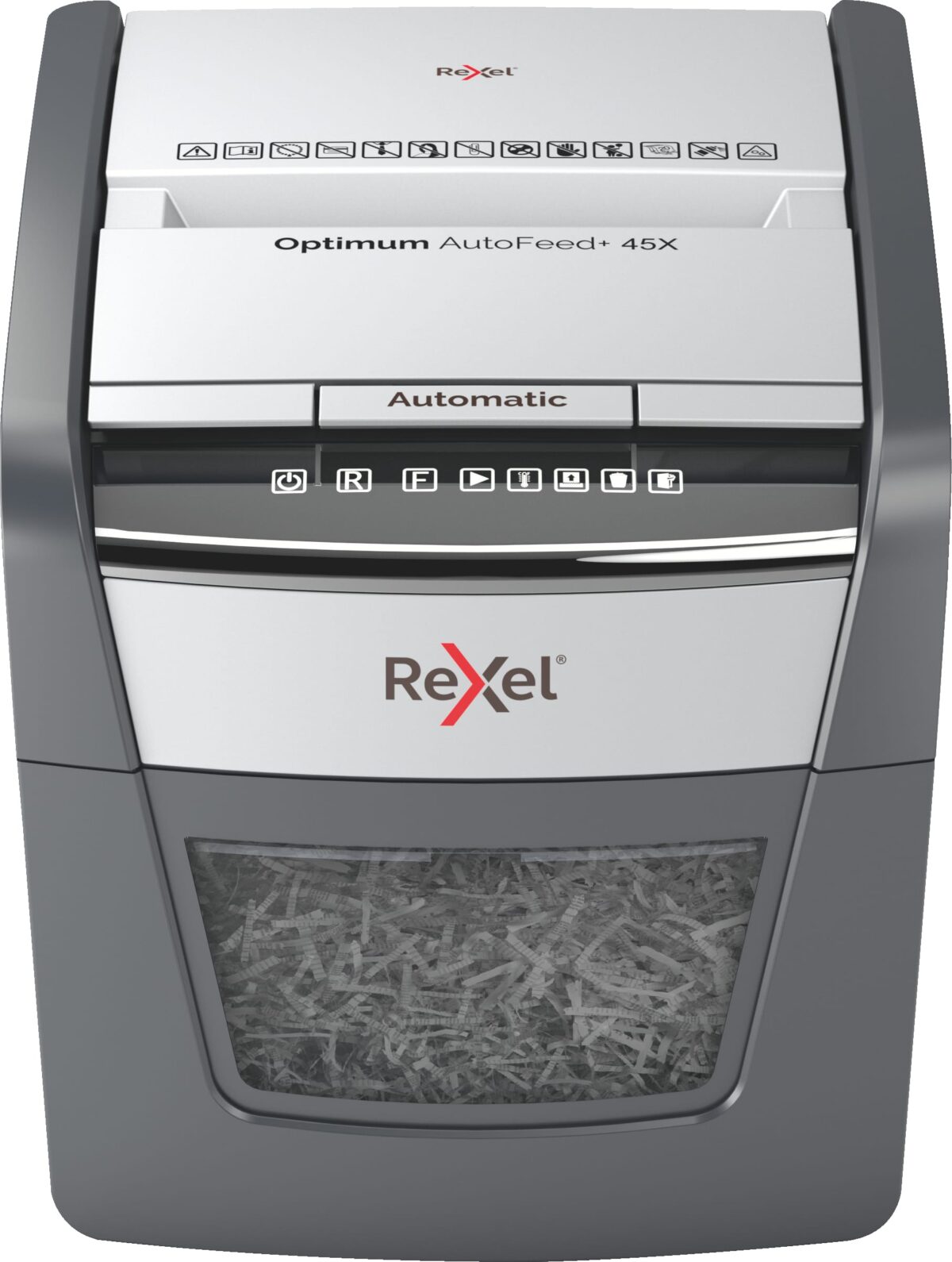 REXEL Aktenvernichter Optimum AF+ 2020045XCH 45X, P-4, 20lt – Hochwertig & günstig bei ShopDeca