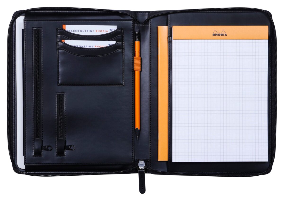 RHODIA Konferenzmappe A5 168100C schwarz – Hochwertig & günstig bei ShopDeca