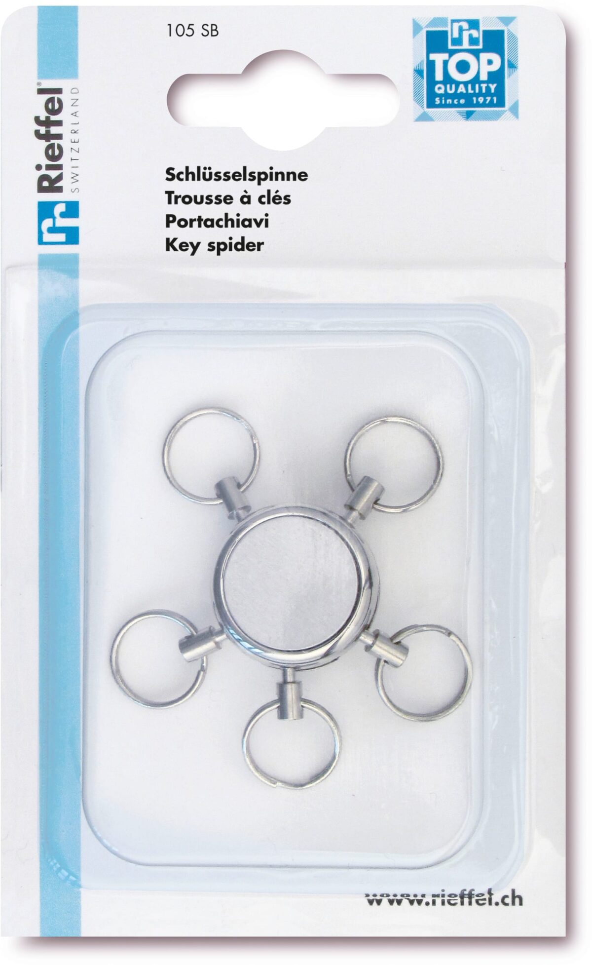 RIEFFEL SWITZERLAND Schlüsselanhänger Key Spider 105 SB 5 Ringe – Hochwertig & günstig bei ShopDeca