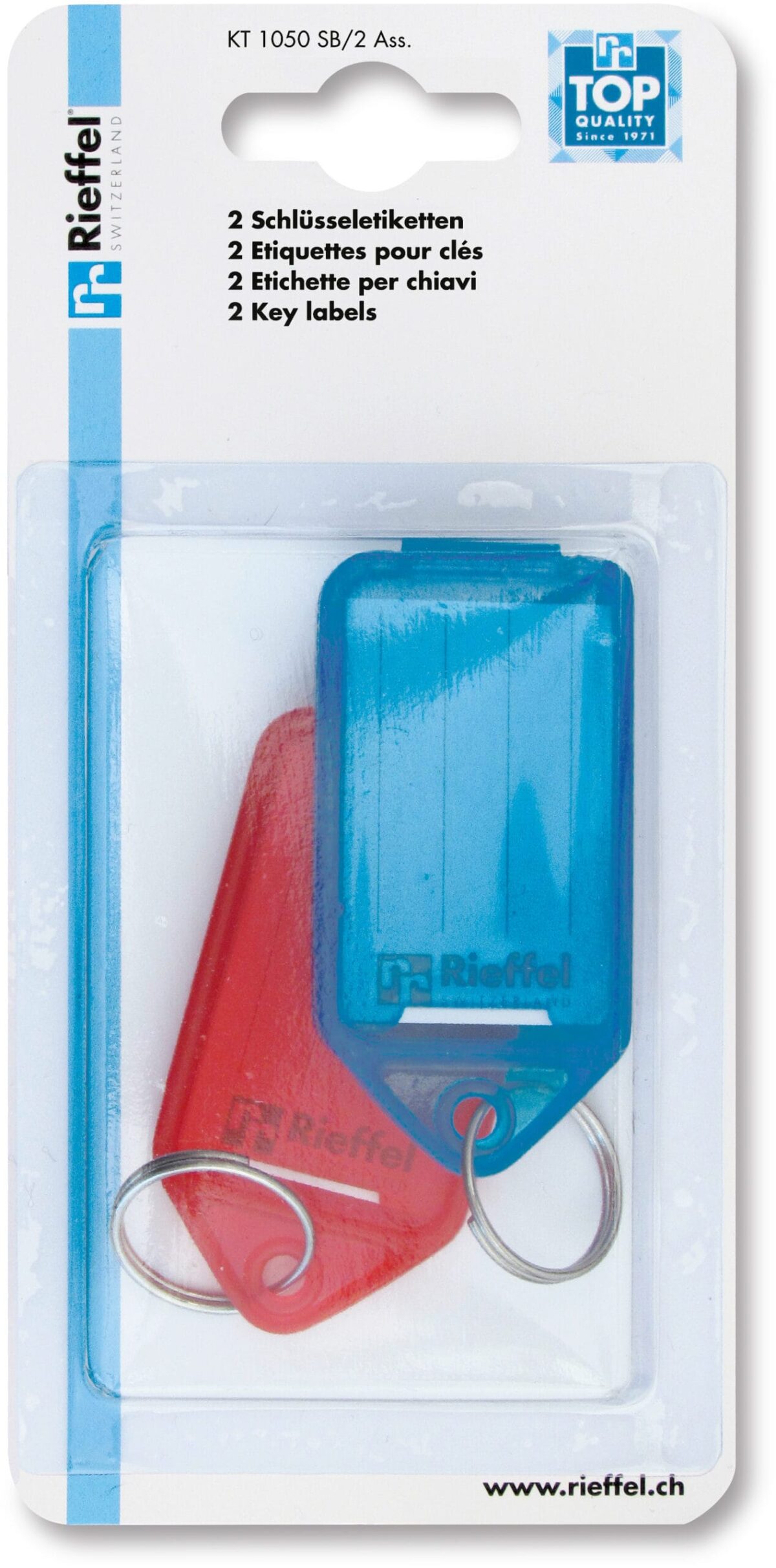 RIEFFEL SWITZERLAND Schlüsselschilder KT 1050 SB/2 ASS. 53x31mm 2 Stück – Hochwertig & günstig bei ShopDeca