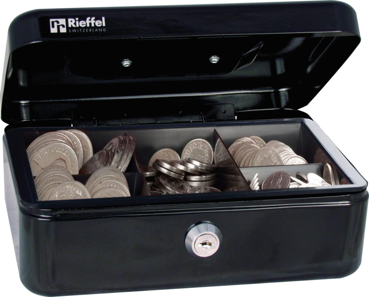 RIEFFEL SWITZERLAND Geldkassette Valorit VT-GK 2 SCHWARZ 7,7x20,7x15,7cm schwarz – Hochwertig & günstig bei ShopDeca