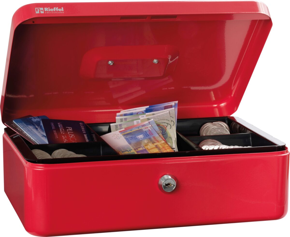 RIEFFEL SWITZERLAND Geldkassette Valorit VT-GK 4 ROT 10x30x21,7cm rot – Hochwertig & günstig bei ShopDeca