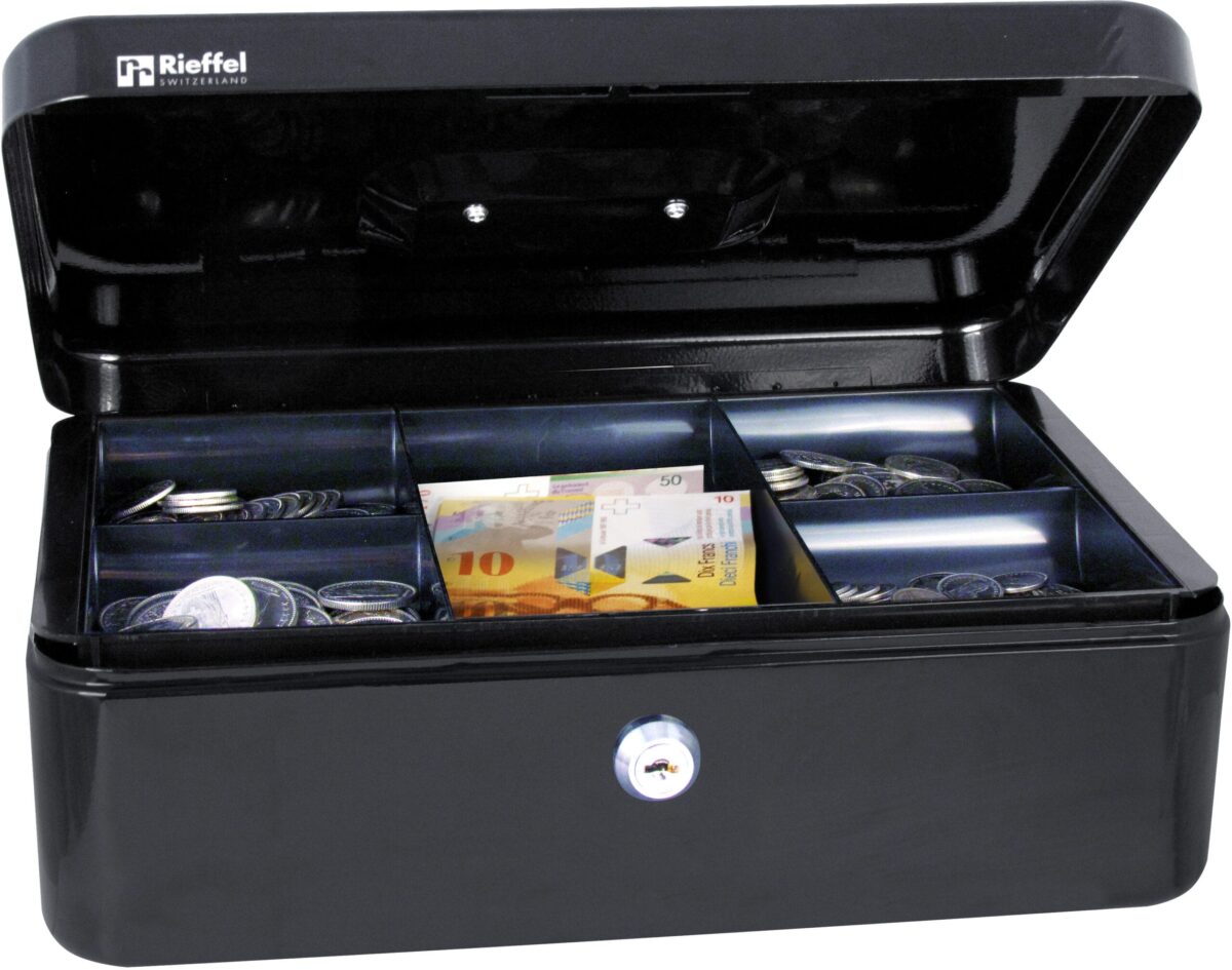 RIEFFEL SWITZERLAND Geldkassette Valorit VT-GK 4 SCHWARZ 10x30x21,7cm schwarz – Hochwertig & günstig bei ShopDeca